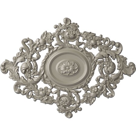 Ekena Millwork Katheryn Ceiling Medallion, Hand-Painted Pearl White, 22 1/2"W x 30 3/8"H x 1 1/2"P CM30KTPWS